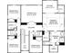 Floor plan featuring the second level with bedrooms, bathrooms, flex space, and a primary suite at 203 Balboa St, Matthews, NC 28104
