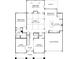 Detailed floor plan showcasing the layout of the first floor including a sunroom and kitchen at 203 Balboa St, Matthews, NC 28104