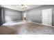 Bedroom with carpet flooring, ceiling fan, and neutral color palette for a warm, inviting feel at 3053 Riker St, Clover, SC 29710