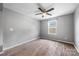Bedroom featuring hardwood floors, a ceiling fan, and neutral-toned walls at 3053 Riker St, Clover, SC 29710