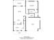First floor layout featuring a living room, kitchen, dining room, garage and primary bedroom at 3053 Riker St, Clover, SC 29710