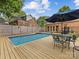 Sparkling pool and inviting patio space is perfect for outdoor relaxation and entertainment at 3225 Mill Pond Rd, Charlotte, NC 28226