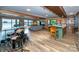 Entertaining living room features water views, a pool table, and a wet bar area at 3248 Lake Shore S Rd, Denver, NC 28037