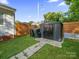 Backyard featuring a storage shed and wood fencing at 339 Arnold St, Rock Hill, SC 29730