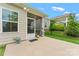 Backyard featuring a screened patio, providing an ideal space for outdoor relaxation and entertainment at 5079 Skyfest Dr, Charlotte, NC 28215