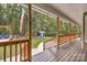 Inviting back porch overlooking a spacious yard with mature trees, shed and play area at 5317 Black Oak Ln # 11, Waxhaw, NC 28173