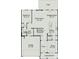Floorplan featuring five bedrooms, a breakfast nook, and a two-car garage at 5655 Arnold Way, Mount Pleasant, NC 28025