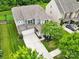 An aerial view of a well-maintained home with a large yard and lush landscaping at 7101 Agnew Dr, Charlotte, NC 28273