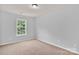 Bright bedroom featuring a large window, plush carpeting and neutral-colored walls at 7101 Agnew Dr, Charlotte, NC 28273
