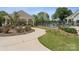 Community pool area featuring a well-maintained path leading to the clubhouse and pool at 9110 Buckley Ct # 154, Charlotte, NC 28269