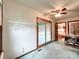 Versatile bonus room with closet, desk, and access to an outdoor patio at 965 Hunting Ave, Lincolnton, NC 28092