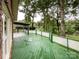 Spacious deck overlooking a wooded backyard at 965 Hunting Ave, Lincolnton, NC 28092