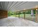 Open back patio perfect for entertaining guests or relaxing in the backyard at 9818 Starwood Dr, Charlotte, NC 28215
