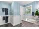 Charming bathroom with dual towel bars, granite countertops, and natural light at 1035 15Th Nw Ave, Hickory, NC 28601