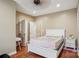 Bedroom with hardwood floors, neutral walls, and a white bedroom set at 105 Gold Run Ct, Kings Mountain, NC 28086