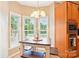 Charming breakfast nook with bay window and built-in seating at 105 Prairie Rose Ct, Waxhaw, NC 28173