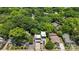 Aerial view of modern home surrounded by lush green trees at 1620 S Tryon St, Charlotte, NC 28203