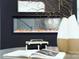 Close up of fireplace with modern art and beautiful mantel at 2000 Plainfield Dr, Bessemer City, NC 28016