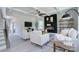 Open living room with fireplace, large windows and neutral paint at 2000 Plainfield Dr, Bessemer City, NC 28016