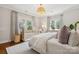 Bright bedroom with a crib, patterned curtains, and natural light streaming through the windows at 2221 Kenmore Ave, Charlotte, NC 28204