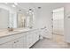 Bright bathroom with double vanity, granite countertops, and a separate shower and toilet area at 2760 Berkhamstead Cir, Concord, NC 28027