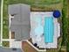 A bird's eye view of a community pool with chairs surrounding it at 300 Kennerly Center Dr, Mooresville, NC 28115