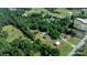 Expansive aerial view shows a large parcel of land surrounded by lush trees and greenery at 3423 S Hwy 127 Hwy, Hickory, NC 28602