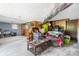 Spacious unfinished basement with concrete flooring, wood paneling, and visible ductwork at 3423 S Hwy 127 Hwy, Hickory, NC 28602