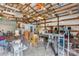 Large outbuilding interior with exposed rafters offering versatile space and potential for various uses at 3423 S Hwy 127 Hwy, Hickory, NC 28602