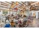 Outbuilding interior featuring high ceilings and exposed wood beams, offering a flexible workspace at 3423 S Hwy 127 Hwy, Hickory, NC 28602