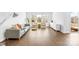 Spacious living room with lots of light, hardwood floors and modern decor at 3938 Isenhour Rd, Kannapolis, NC 28081