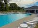 Inviting community pool with ample seating for residents to relax and enjoy a sunny day at 4003 Rothwood Ln, Harrisburg, NC 28075