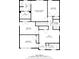 Detailed floor plan showcasing the layout of a two-story home with bedrooms, bathrooms, and living spaces at 5113 Saddleback Dr, Mount Holly, NC 28120