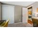 Neutral bedroom features an en-suite bathroom at 7018 Rollingridge Dr, Charlotte, NC 28211