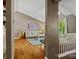 Bright living room with vaulted ceiling, hardwood floors, large windows, and a comfortable sofa at 7018 Rollingridge Dr, Charlotte, NC 28211