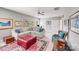 Spacious living room with plush seating, ceiling fan, and plenty of natural light at 8070 Clems Branch Rd, Indian Land, SC 29707