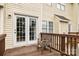Private deck with a chair and a nice railing at 9651 Bailey Rd, Cornelius, NC 28031
