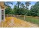 Spacious wooden deck overlooking the lawn at 105 Stumpy Creek Rd, Mooresville, NC 28117