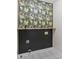 Laundry room featuring stylish wallpaper and utility connections at 105 Stumpy Creek Rd, Mooresville, NC 28117