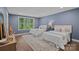 Comfortable bedroom featuring two beds, a large window view, and contemporary decor at 117 Walking Horse Trl, Davidson, NC 28036