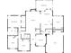 Detailed floor plan showcasing the layout with bedrooms, bathrooms, living areas, and garage at 1326 Crown Ridge Dr, Fort Mill, SC 29708