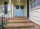 Charming front entrance with double doors, wreaths, and brick steps at 2026 Knell Dr, Charlotte, NC 28212