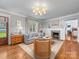 Cozy living room with fireplace, neutral colors, and elegant decor at 2112 Chatham Ave, Charlotte, NC 28205