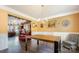 Bright dining room with a modern table, hardwood floors, wainscoting, and vintage decorations at 220 Otman Ct, Rock Hill, SC 29732