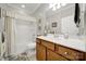Bathroom features a vanity with wooden drawers and a shower and bathtub combo at 2213 Hartwell Ln # 84, Indian Land, SC 29707