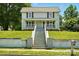 View of a well-maintained two-story home, with a welcoming front porch and a neatly landscaped lawn at 238 N Depot St, Albemarle, NC 28001