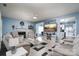 Comfortable living room featuring a fireplace, plush seating, and open layout at 240 Hillcrest Dr, Harrisburg, NC 28075