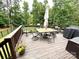 Deck featuring lots of seating space and views of the private backyard at 3110 Richards Way Dr, Rock Hill, SC 29732