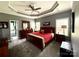 Spacious main bedroom with a trey ceiling, soft gray walls, and carpeted floor at 3110 Richards Way Dr, Rock Hill, SC 29732
