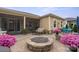 Spacious backyard with a stone fire pit area and plenty of room to relax outdoors at 5003 Looking Glass Trl, Denver, NC 28037